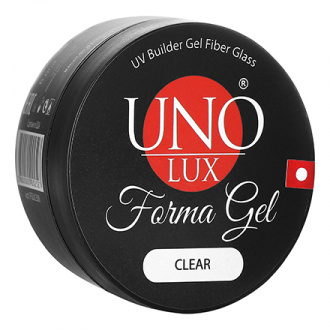 UNO LUX, Моделирующий гель Fiber Glass Сlear, 50 г