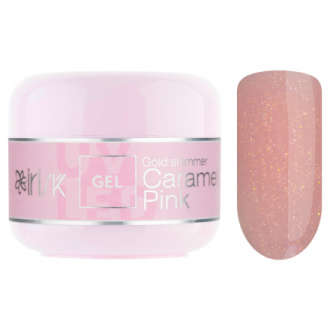 IRISK, Гель ABC Caramel Pink Gold shimmer, Limited collection