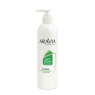 Aravia Professional, Сливки успокаивающие с алоэ вера, 300 мл