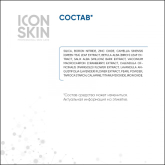 Icon Skin, Минеральная пудра для лица, 10 г