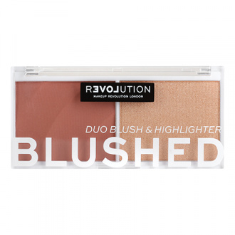 Makeup Revolution, Румяна и хайлайтер Relove Duo, Kindness