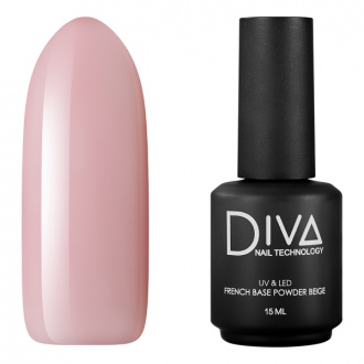 Diva Nail Technology, База French Powder Beige, 15 мл