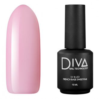 Diva Nail Technology, База French Sweet Pink, 15 мл