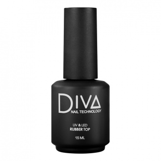 Diva Nail Technology, Топ для гель-лака Rubber, 15 мл