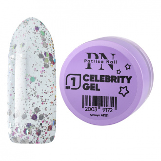 Patrisa Nail, Гель для дизайна Celebrity Gel №1, 5 г