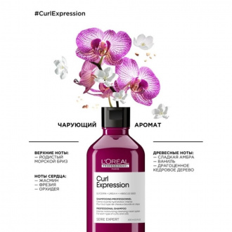 Loreal, Профессиональный увлажняющий шампунь Curl Expression для всех типов кудрявых волос 300 мл