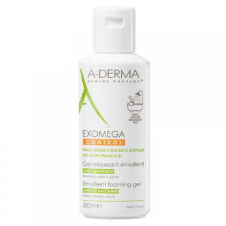 A-Derma, Гель для лица и тела Exomega Control, 200 мл (УЦЕНКА)