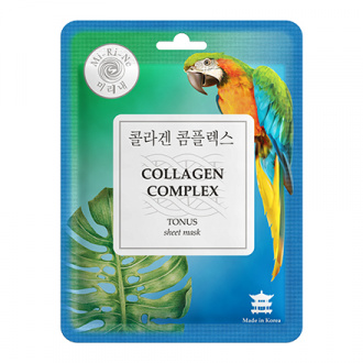 Mi-Ri-Ne, Тканевая маска для лица Collagen Complex, 23 г (УЦЕНКА)