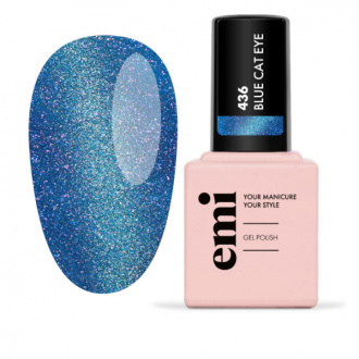 Гель-лак EMI EMILac Blue Сat Eye №436