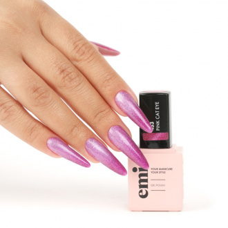 Гель-лак EMI EMILac Pink Сat Eye №433