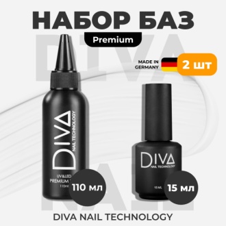 Diva Nail Technology, Набор Premium base 15 мл и 110 мл