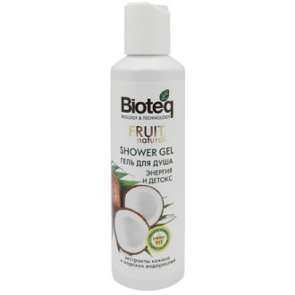 Bioteq, Гель для душа «Энергия и детокс» Fruit Natural, 180 мл (УЦЕНКА)