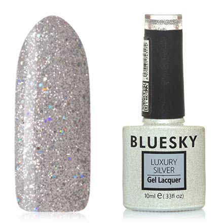 Гель-лак Bluesky Luxury Silver №393