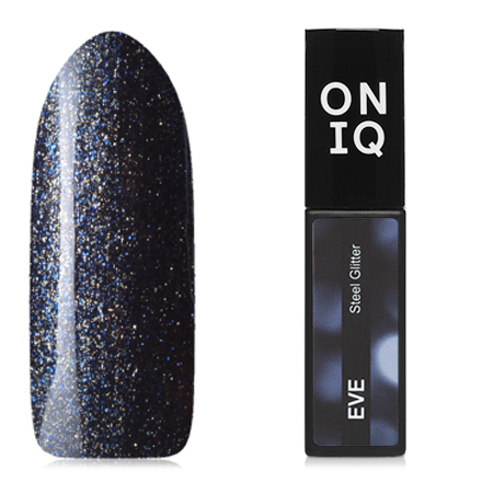 Гель-лак ONIQ Eve №127S, Steel Glitter