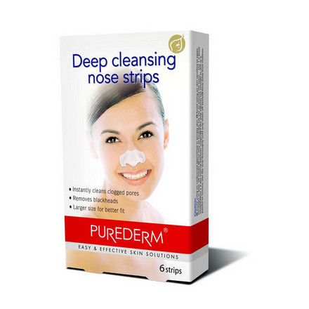 Purederm, Полоски для глубокого очищения пор, 6 шт.