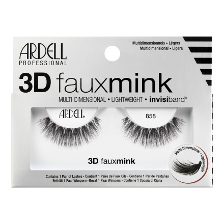 Ardell, Накладные ресницы 3D Faux Mink №858, размер L