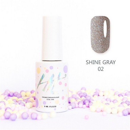 Гель-лак HIT Gel Shine Gray №02