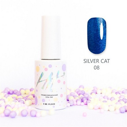 Гель-лак HIT Gel Silver Cat №08