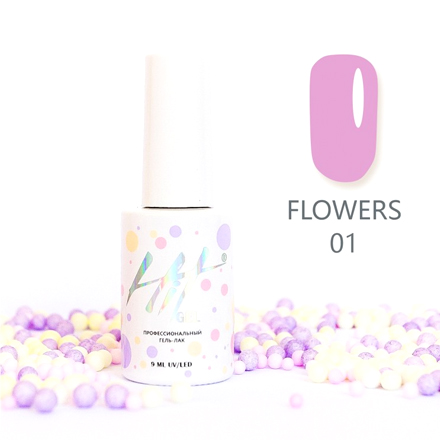 Гель-лак HIT Gel Flowers №01