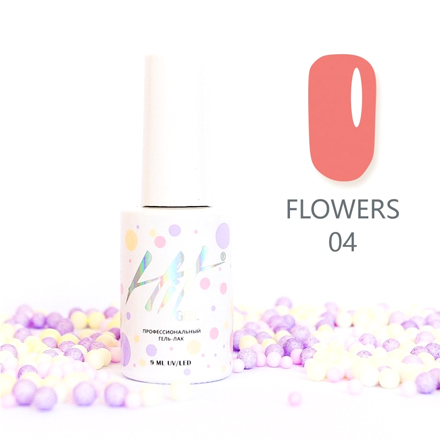 Гель-лак HIT Gel Flowers №04