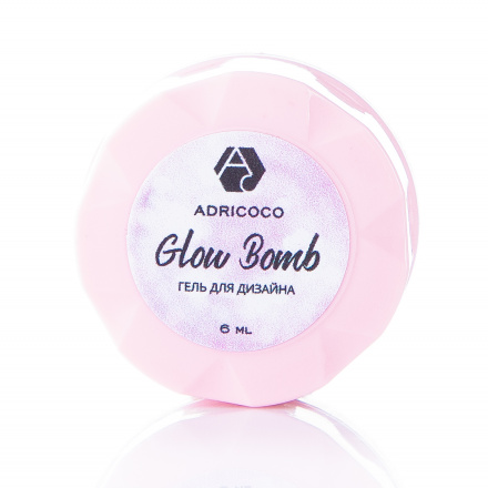 ADRICOCO, Гель Glow Bomb №5, «Розовый кристалл»