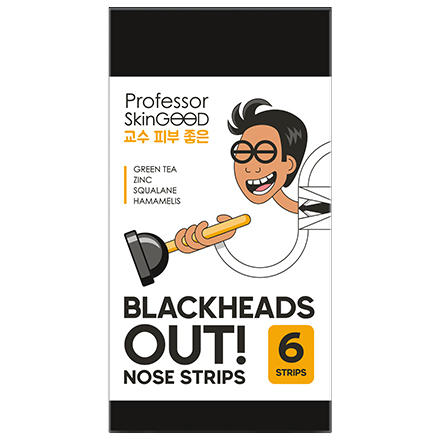 Professor SkinGOOD, Полоски для носа Blackheads Out, 6 шт.