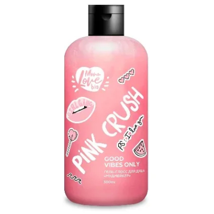 MonoLove Bio, Гель-глосс для душа Pink Crush, 300 мл