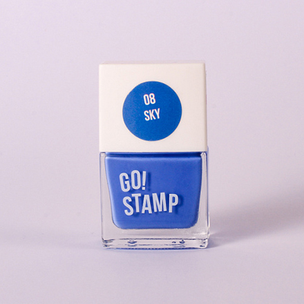 Go!Stamp, Лак для стемпинга №08, Sky