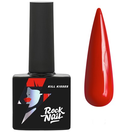 Гель-лак RockNail Kill Kisses №693, Russian Red