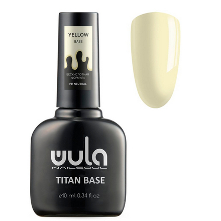 WULA Nailsoul, База Titan Yellow, 10 мл