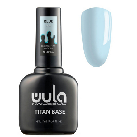 WULA Nailsoul, База Titan Blue, 10 мл