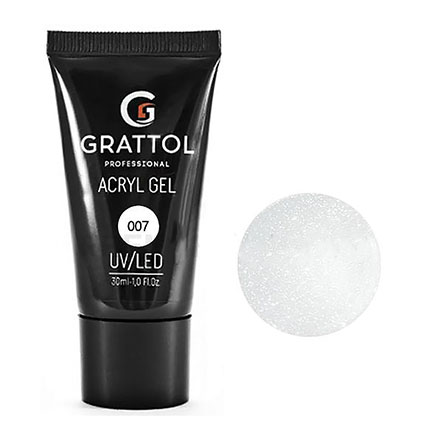 Grattol, Acryl Gel Glitter №07, 30 мл