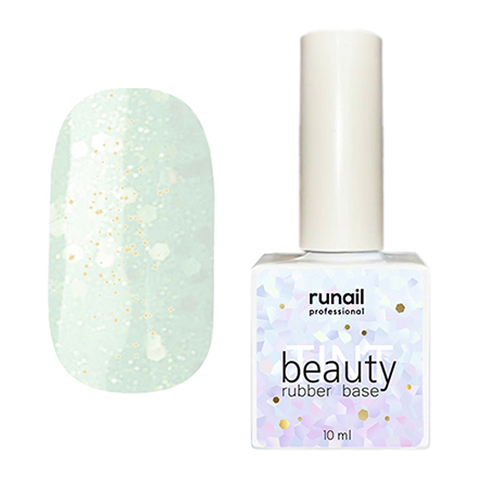 ruNail, Каучуковая база beautyTINT Glitter Mix №6768