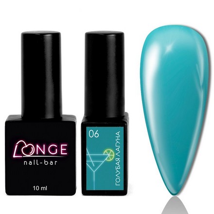 Гель-лак LONGE nail-bar «Голубая лагуна» №06