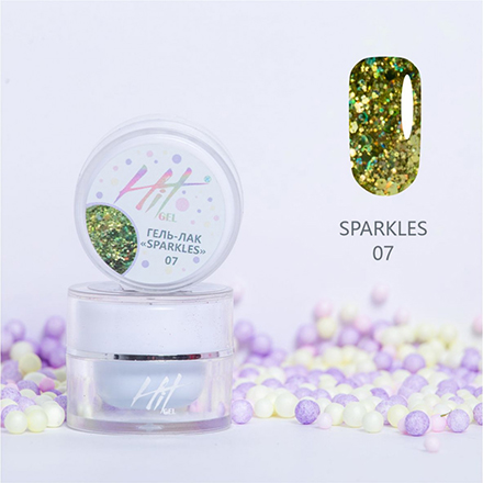 HIT gel, Гель-лак Sparkles №07