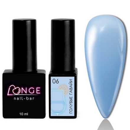 Гель-лак LONGE nail-bar «Голубые Гавайи» №06