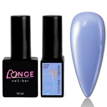 Гель-лак LONGE nail-bar «Голубые Гавайи» №07