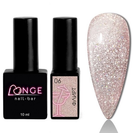 Гель-лак LONGE nail-bar «Флирт» №06