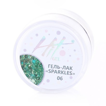 HIT gel, Гель-лак Sparkles №06