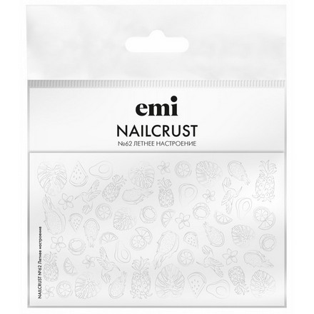 EMI, Трафареты-слайдеры Nailcrust №62, Летнее настроение