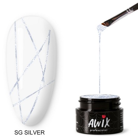 AWIX Professional, Паутинка Spider Gel Silver