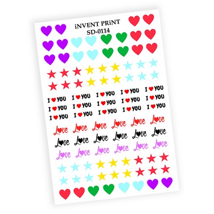 iNVENT PRiNT, Слайдер-дизайн «Любовь. Сердце. Love» №SD-114