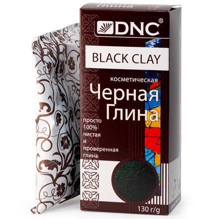 DNC, Глина косметическая, черная, 130 г