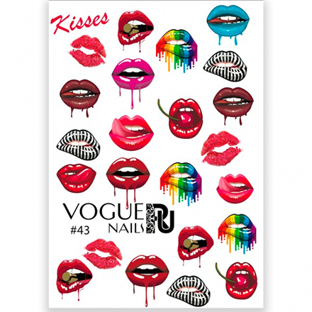 Набор, Vogue Nails, 3D-слайдер №43, 2 шт.