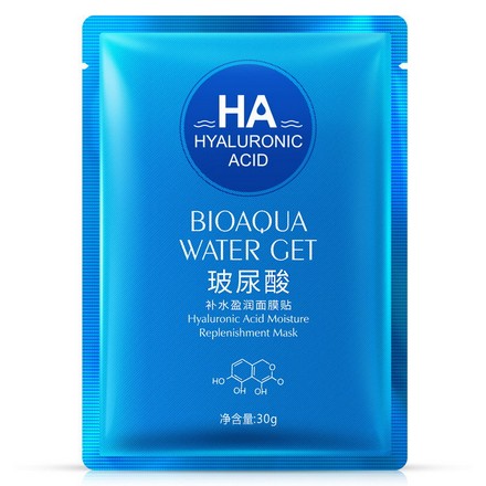 Bioaqua, Маска для лица Hyaluronic Acid, 30 г