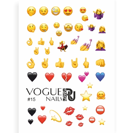 Набор, Vogue Nails, Слайдер-дизайн №15, 2 шт.