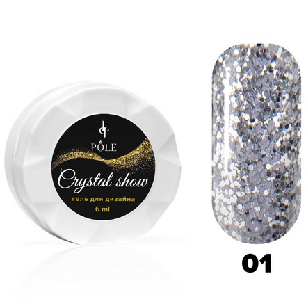 POLE, Гель для дизайна Crystal Show №01