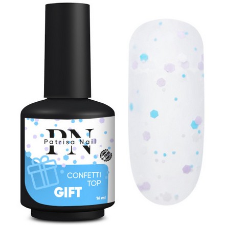 Patrisa Nail, Топ Confetti Gift, 16 мл