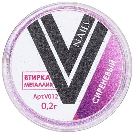 Vogue Nails, Втирка «Металлик», сиреневая