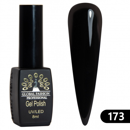 Гель-лак Global Fashion Black Elite №173